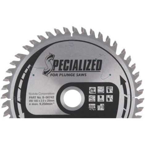 MAKITA B-56742 TCT 165/20/48D Disque en Corian (1/3)