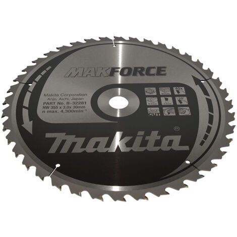Lames carbure "MakForce", pour bois, pour scies circulaires MAKITA