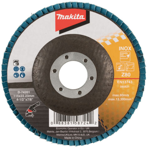 MAKITA D-74201 Disque à lamelles 115 (G80) Métal (1/2)