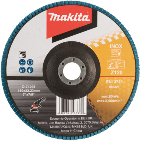 MAKITA D-74295 Disque à lamelles 180 (G120) Métal (1/2)