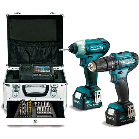 Makita – Perceuse-visseuse combo 12Vmax avec 2 batteries 2.0Ah – CLX228SMX1 – Moteur Brushless – Valise de transport incluse
