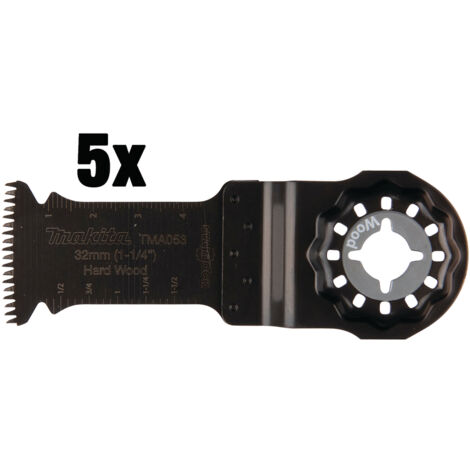 Makita Set de 5 lames de scie plongeante TMA053, 32×50×1,8 mm (1/6)