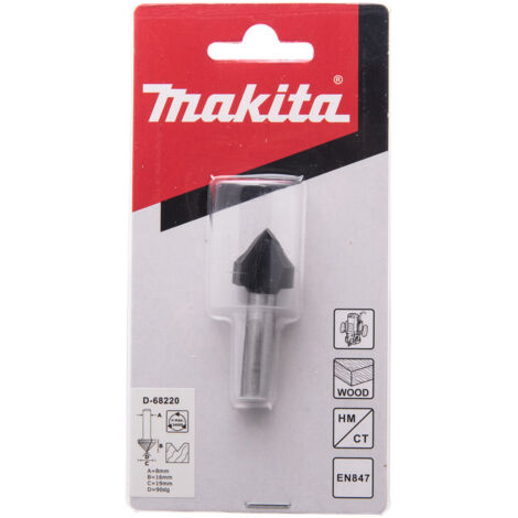 MAKITA D-68220 Fraise à biseauter 2 bords 90º 19mm