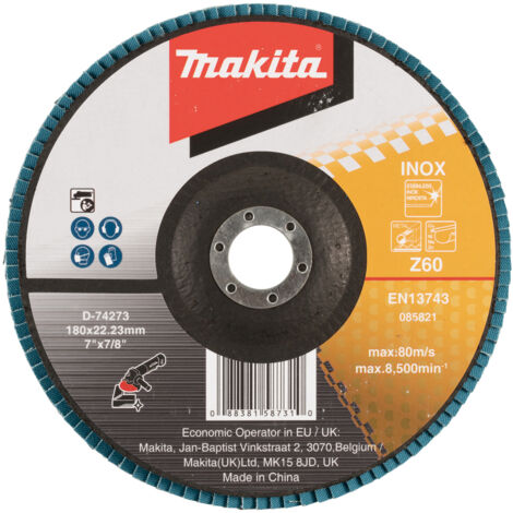 MAKITA D-74273 Disque à lamelles 180 (G60) Métal (1/2)