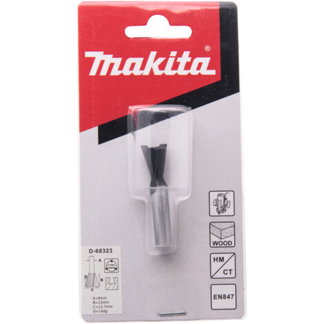 MAKITA D-68323 Fraise queue d'aronde 2 arêtes 12.7mm