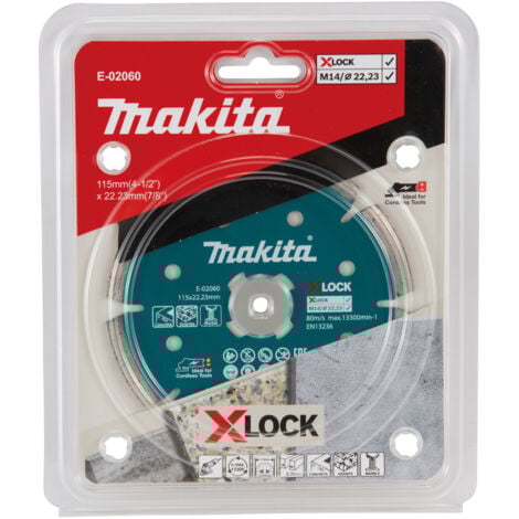 MAKITA E-02060 Disque à tronçonner diamanté segmenté X-LOCK 115 mm