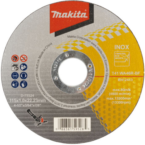 MAKITA D-75524 Lame de coupe en métal 115x10x22mm (1/2)