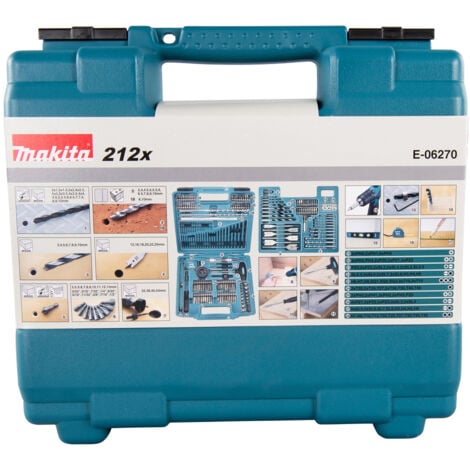 MAKITA E-06270 Jeu d'embouts et d'embouts (212 pièces)
