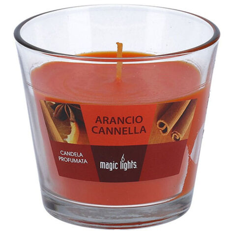 Bougie Parfumée en Verre Verre Orange-Cannelle 150g Magic Lights (1/2)