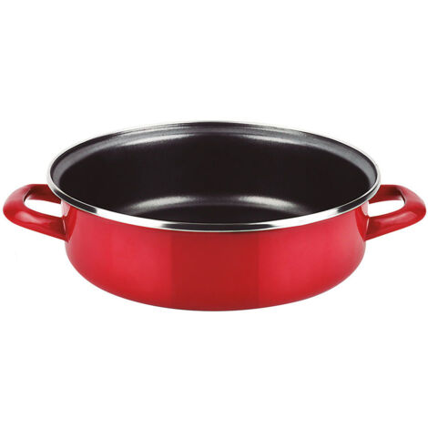 Optimax Boîte à lunch, rouge, acier AISI 430, Ø26x8cm  Fagor 78575 (1/4)