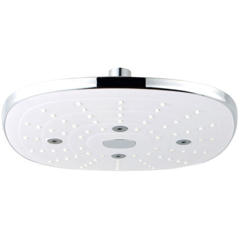 Pommeau de Douche Anticalcaire Carré Couleur Chrome - EDM (1/2)