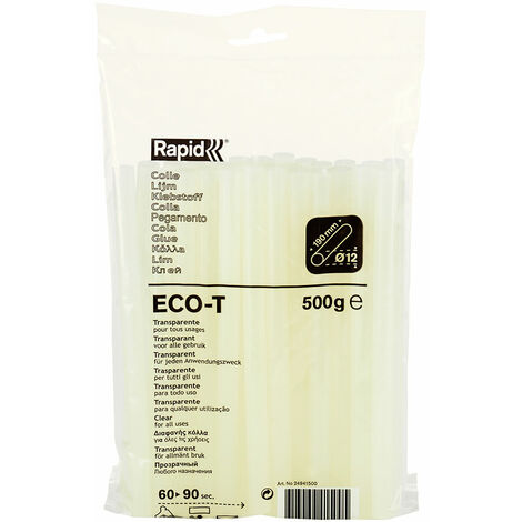 Colle 500g Eco T Ø12x190mm Transparente 24941500 Rapid