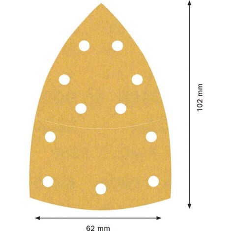 EXPERT C470 Feuille abrasive 102 x 62/93 mm G 240 10 pièces  BOSCH 2608901653
