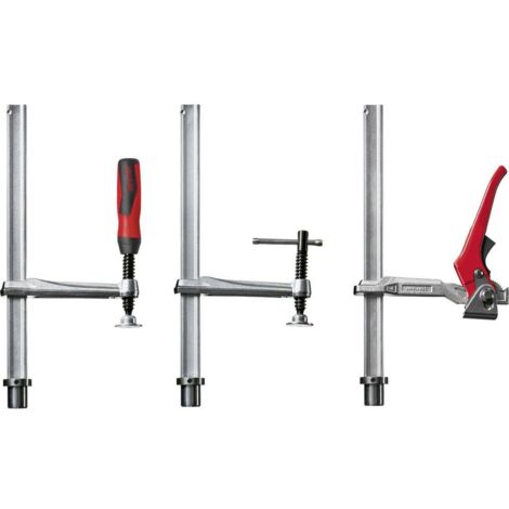 Bessey – Pince pour bancs et tables de soudage – TW162010H – Force de serrage jusqu’à 3000 N – Profil trempé et mâchoire mobile pour meilleure prise en main