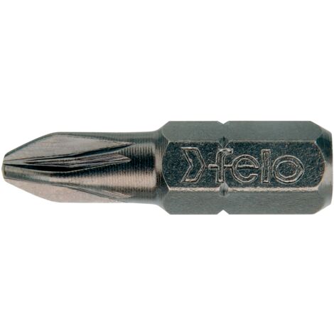 Pozidriv (PZ) Industry C6.3x25 mm Embout de tournevis. PZ 1 Paquet de 100 Felo 02101017 (1/2)