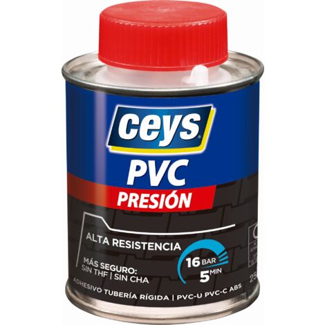 Adhésif PVC pour pression, capuchon avec pinceau 250 ml  Ceys 900209 (1/2)