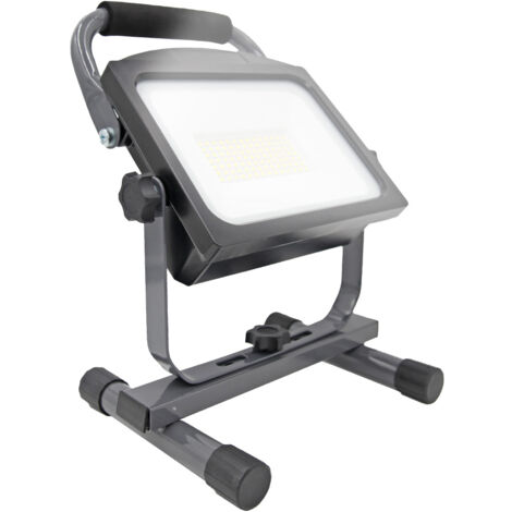 Projecteur LED rechargeable en aluminium, 50W, 2 modes, IP44 EDM 36118 (1/5)