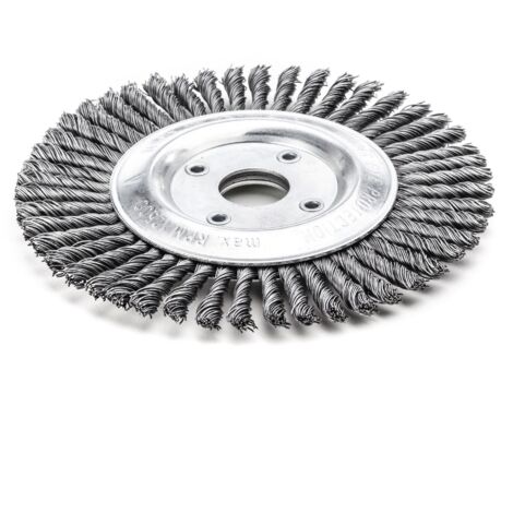 Brosse ronde « Pipeline » en fil d’acier tressé 47420148  Leßmann