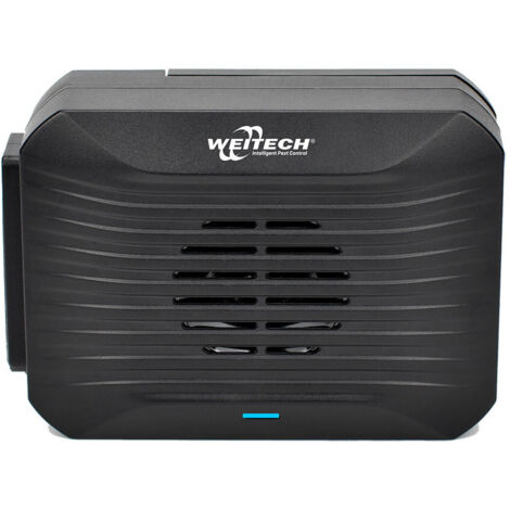 Répulsif sonore pigeons automatique – Zone de protection 20-40 m² – Niveau sonore 85 dB – Résistant intempéries IP44 – Weitech
