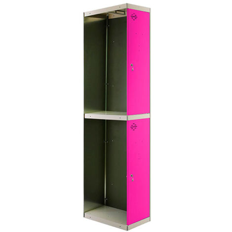 Simonrack Vestiaire moderne gris et rose métallique (1/3)