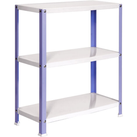 Simonrack Étagère métallique violet blanc 3 niveaux (1/5)