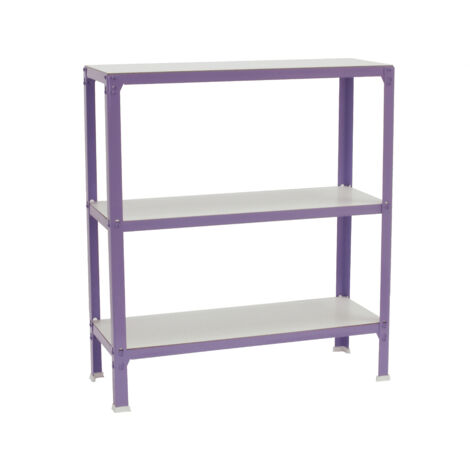 Simonrack Étagère rapide violet et blanc 3 niveaux