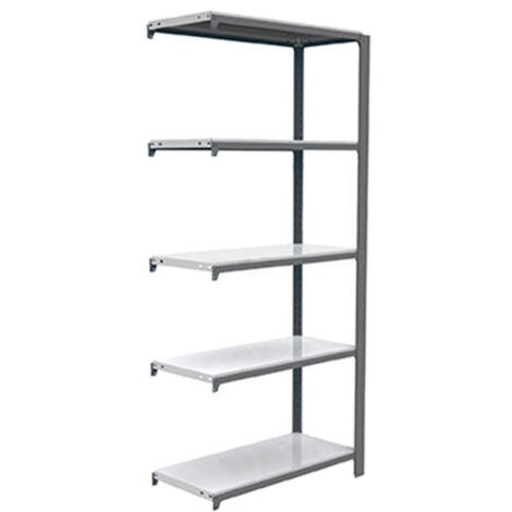 Simonrack Étagère métallique moderne gris blanc 5 plateaux (1/3)
