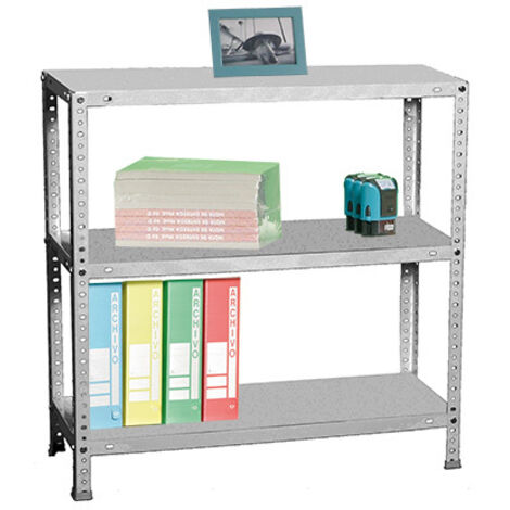 Étagère Métallique Simon Rack 3 Niveaux 900x1000x500 Mm - Charge 75 Kg Par Niveau - Gris
