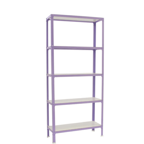 Simonrack CLICK WOOD MINI étagère légère violet blanc 5 niveaux