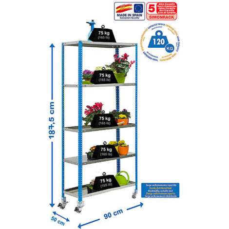 Simonrack Étagère robuste vert galvanisé 100 kg (1/2)