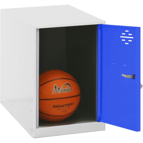 SIMONLOCKER casier en métal (47,5x40x50cm) BLANC ET BLEU (1/5)