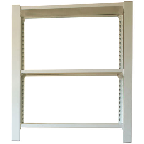 Officlick Étagère légère métal blanc 3 étagères 200 kg (1/5)