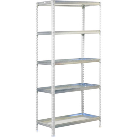 Simonrack Étagère blanche métal 5 étagères 100 kg (1/4)