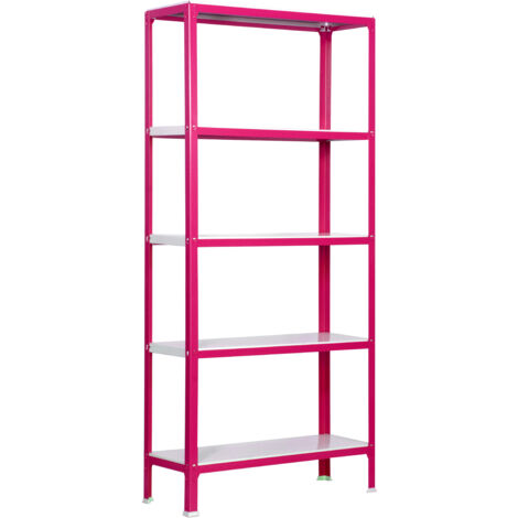 Simonrack Étagère métal rose et blanc robuste design