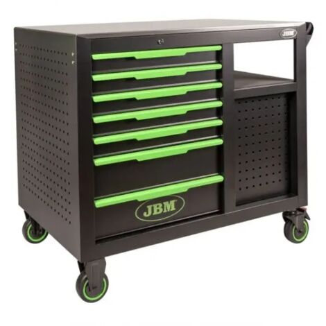 JBM54509 Chariot à outils avec 7 tiroirs avant et 4 tiroirs latéraux (1/5)