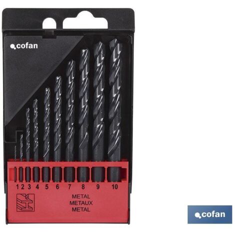 Boîte de 6 forets à métaux HSS DIN388 (Ø2-8 mm.) COFAN 09738126 (1/3)