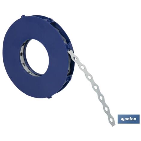 Rouleau de ruban perforé en acier galvanisé (17mm x 0,8mm x 10 m) COFAN 18006601 (1/4)