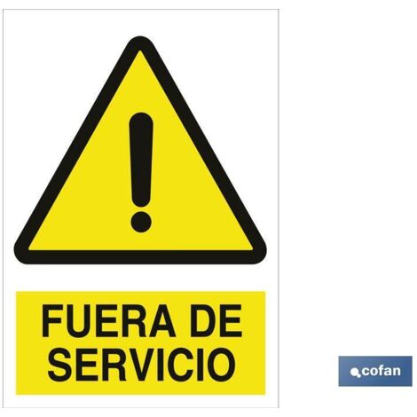 Panneau d’avertissement « Hors service » (297x210 mm) COFAN A63PL297210