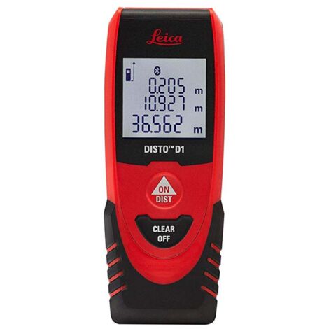 Leica Geosystems – Télémètre laser Disto D1 40 m – Bluetooth – IP54 pour extérieur – Mesures précises avec Smart Horizontal Mode