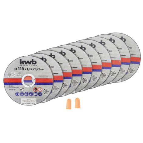 Boîte avec 10 disques de coupe en acier inoxydable Ø115 x 1 mm Classic EINHELL (1/7)