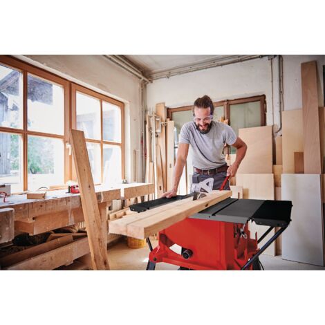 Einhell Scie à onglet radiale TC-SM 2131/1 Dual (max. 1 800 W, 4 900 tour/min) avec lame aux carbures de tungstène et laser - Bricolage