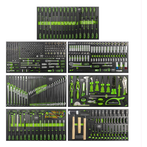 JBM54689 Lot de 7 modules en carbone EVA pour chariot à outils