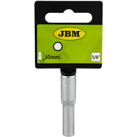 Douille de 50 mm de long. 13mm. XZN 1/4"  JBM10181 (1/3)