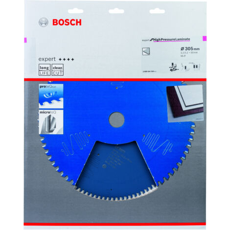 Bosch – Lame de scie circulaire 305mm – Alésage 30mm – 96 dents pour stratifié haute pression – Coupe nette sans éclat – 2608644364