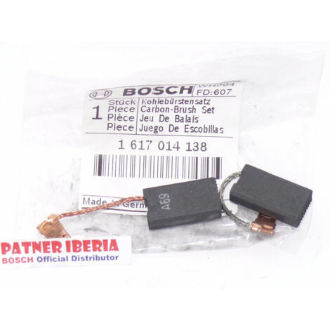 Pièce de rechange d’origine BOSCH 1617014138  Kit de balais de carbone pour modèles GBH et GSH
