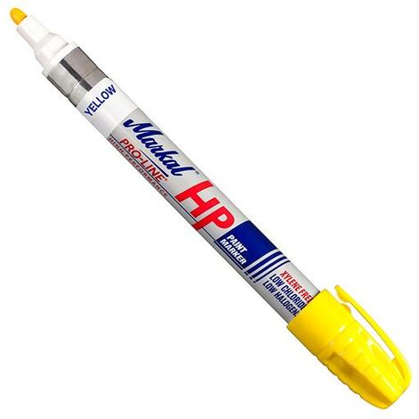 MARKAL 140096961 MARCADOR AMARILLO DE PINTURA PARA SUP. AC (1/2)