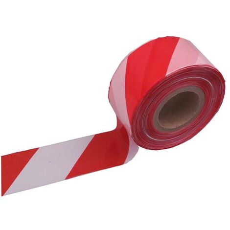 Ruban de marquage, 500m, blanc/rouge Métallurgie 745800290