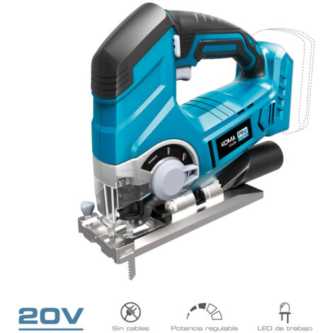 Scie sauteuse 20v (sans batterie ni chargeur) 23x21,5cm koma tools pro series battery. (1/5)