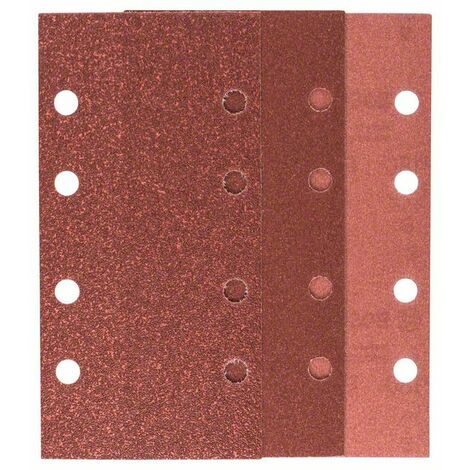 BOSCH 2609256A86 Feuilles abrasives pour ponceuse vibrante, set de 10 pièces