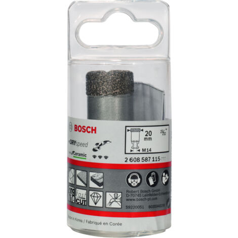 Dry Speed Best Couronnes en diamant sec en céramique 20x35mm  BOSCH 2608587115